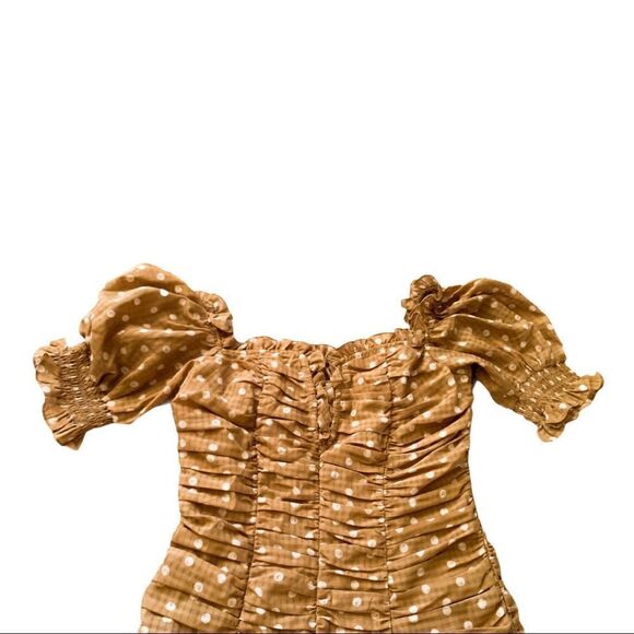 Finders Keepers Polka Dot Ruched Bodycon Dress - Picture 6 of 9